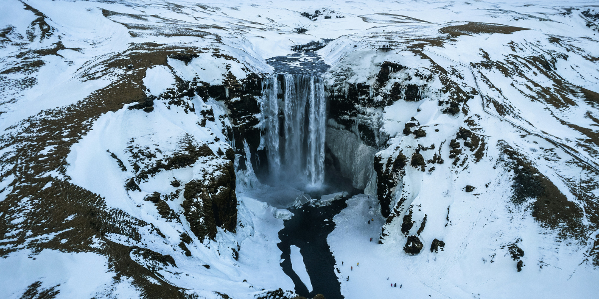 La cascade de Skogafoss, Islande