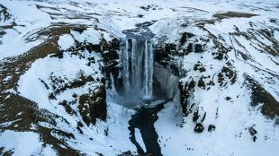 La cascade de Skogafoss, Islande