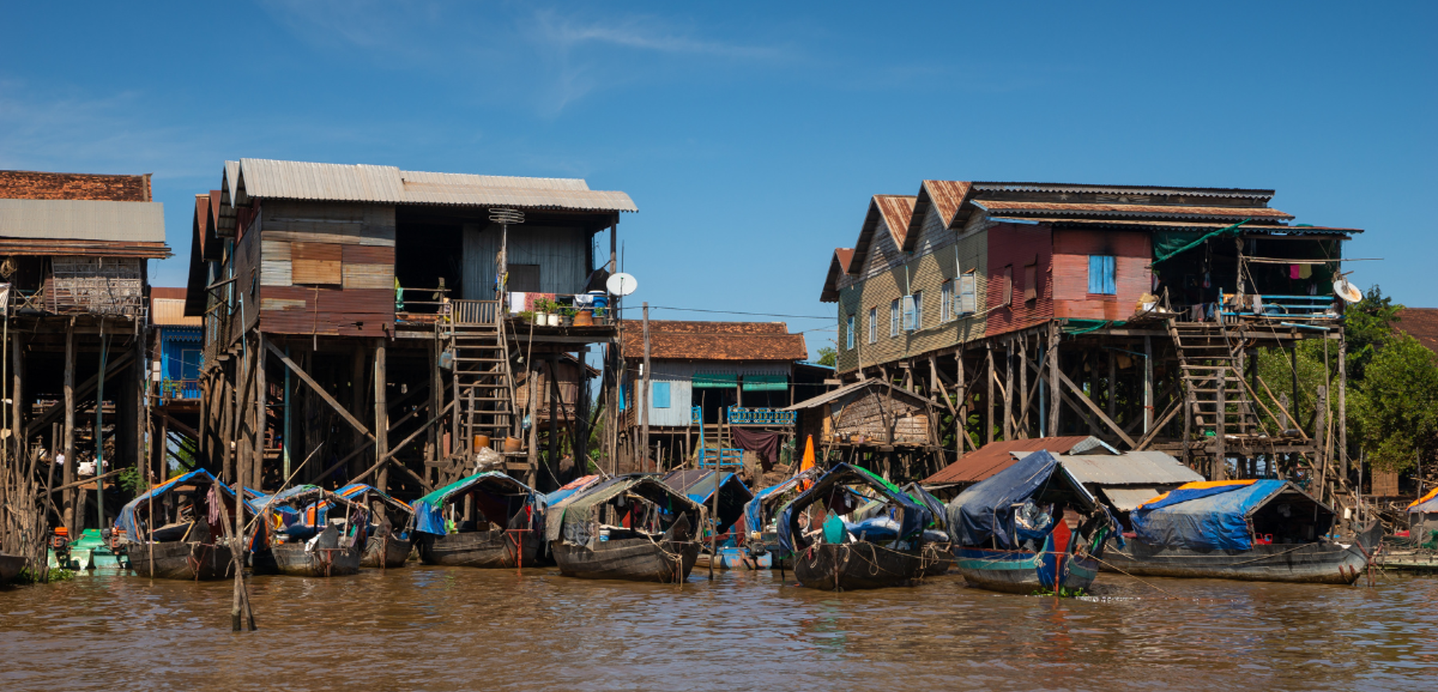 Kampong et son village sur pilotis