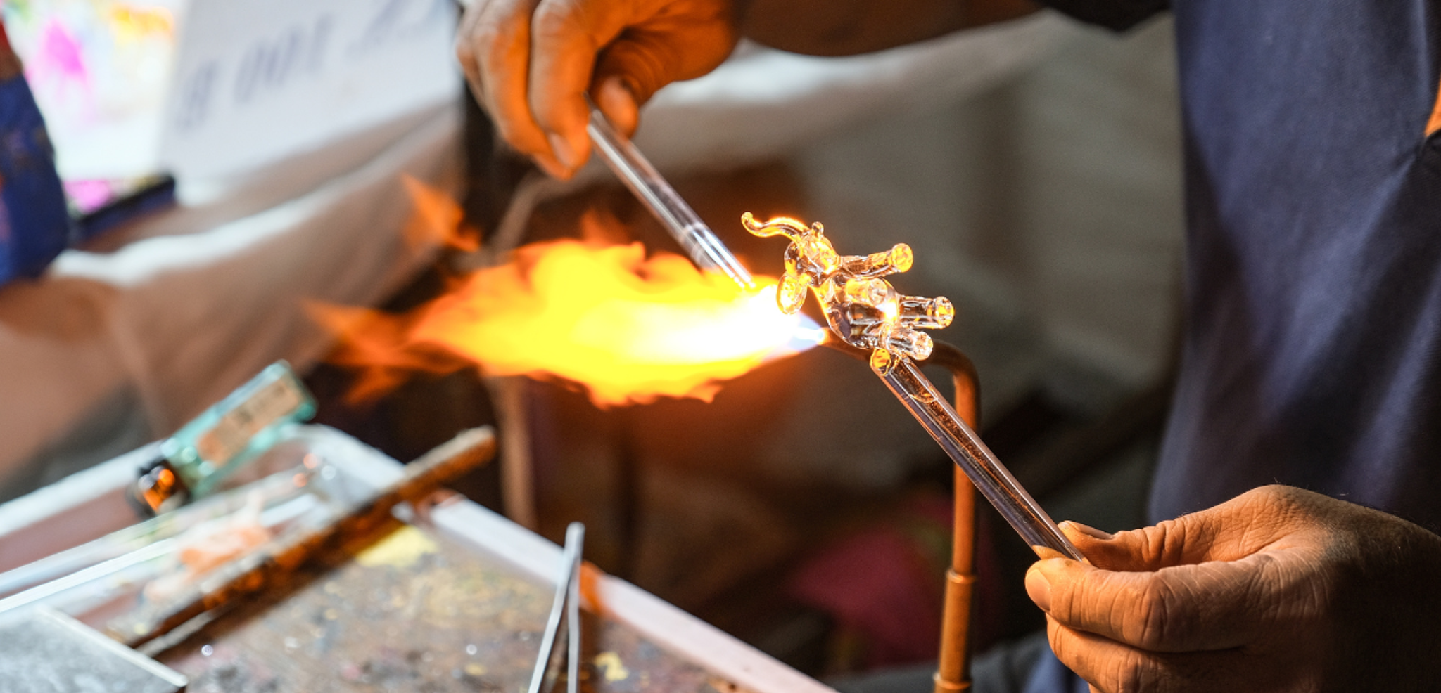 Le célèbre verre de Murano - jours 1 à 4