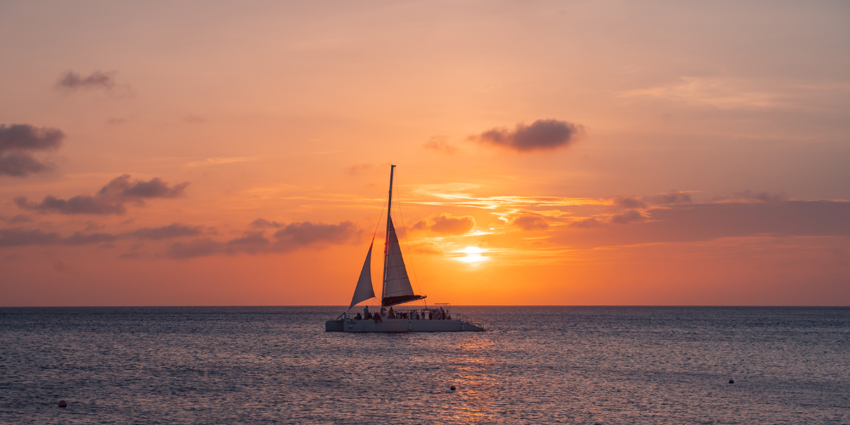 Et profitez d'une sortie en catamaran pour admirer le coucher du soleil 
