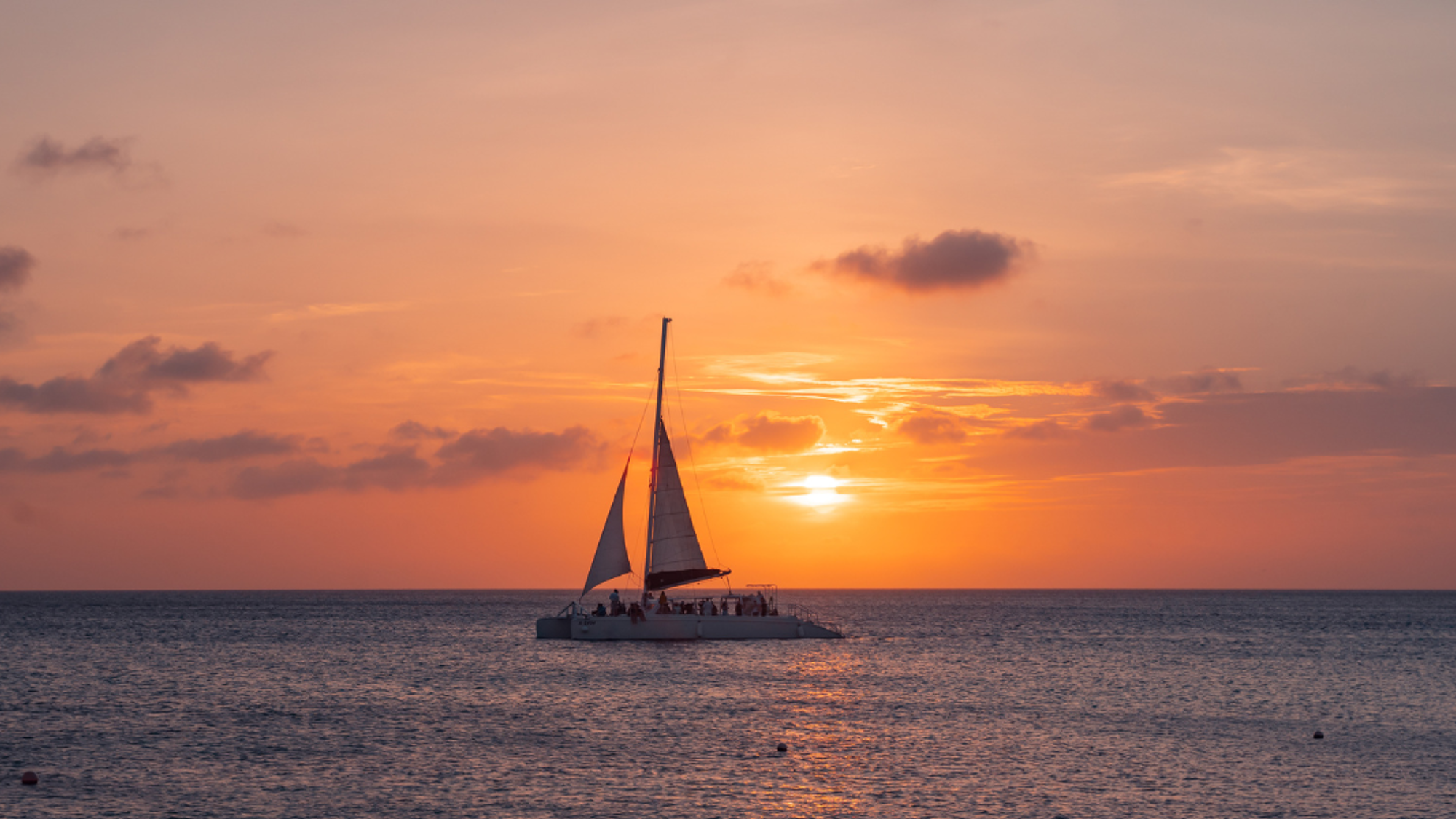 Et profitez d'une sortie en catamaran pour admirer le coucher du soleil