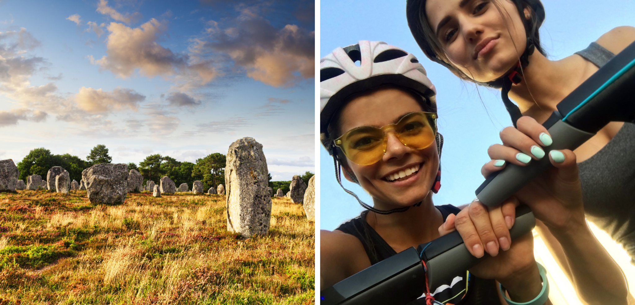 Direction les célèbres menhirs de Carnac, à découvrir en segway