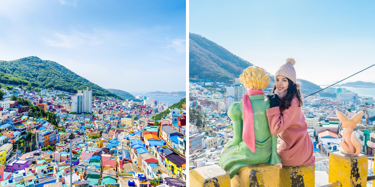  Visitez le village culturel de Gamcheon, avec sa statue du Petit Prince 