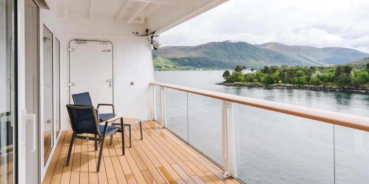 Avec balcon pour profiter des paysages qui défilent ! 