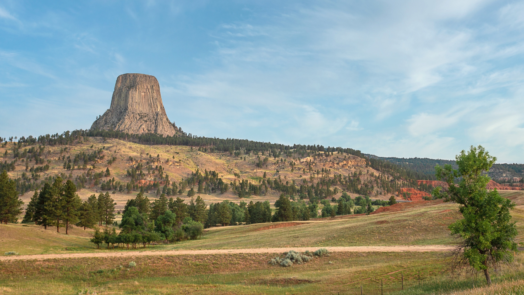 La Devils Tower surgissant des prairies du Wyoming - jour 5