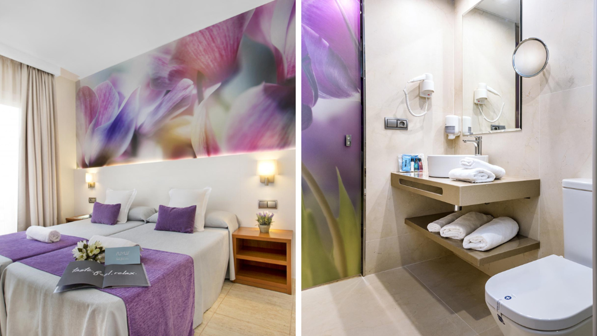 Et reposez-vous dans ses jolies chambres à partager (photo non contractuelle)