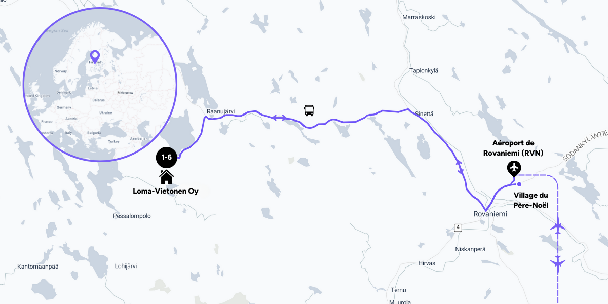 L'itinéraire de votre voyage 