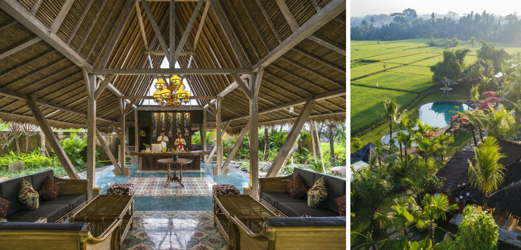 Votre hôtel à Ubud, au coeur des rizières, Adiwana Arya Villa (ou équivalent, selon disponibilités)