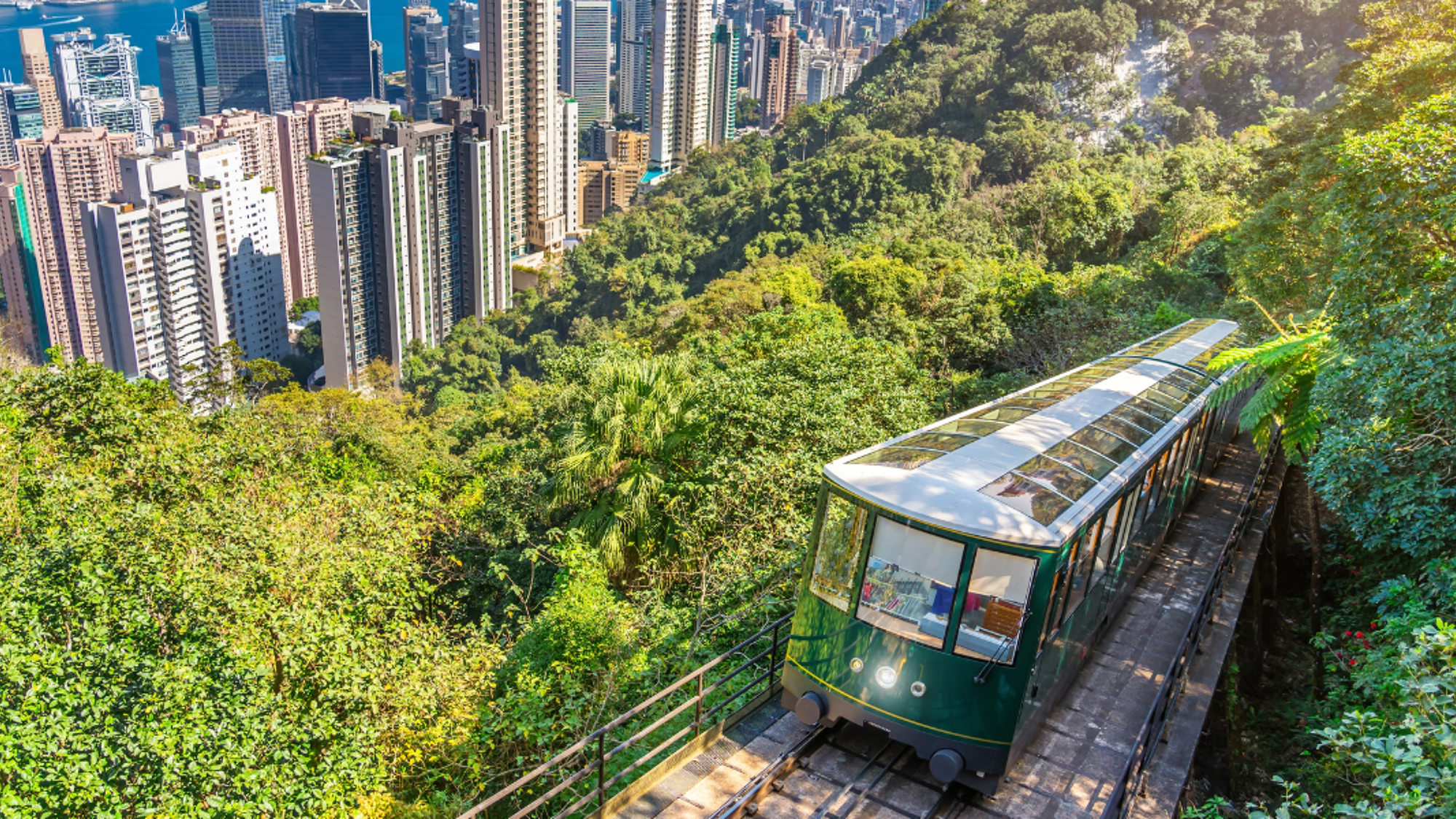 Tramway du pic Victoria, Hong Kong, Chine
