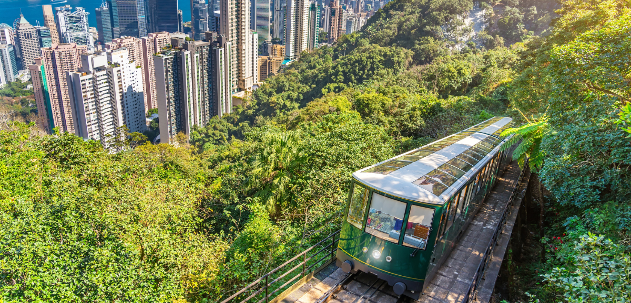 Tramway du pic Victoria, Hong Kong, Chine