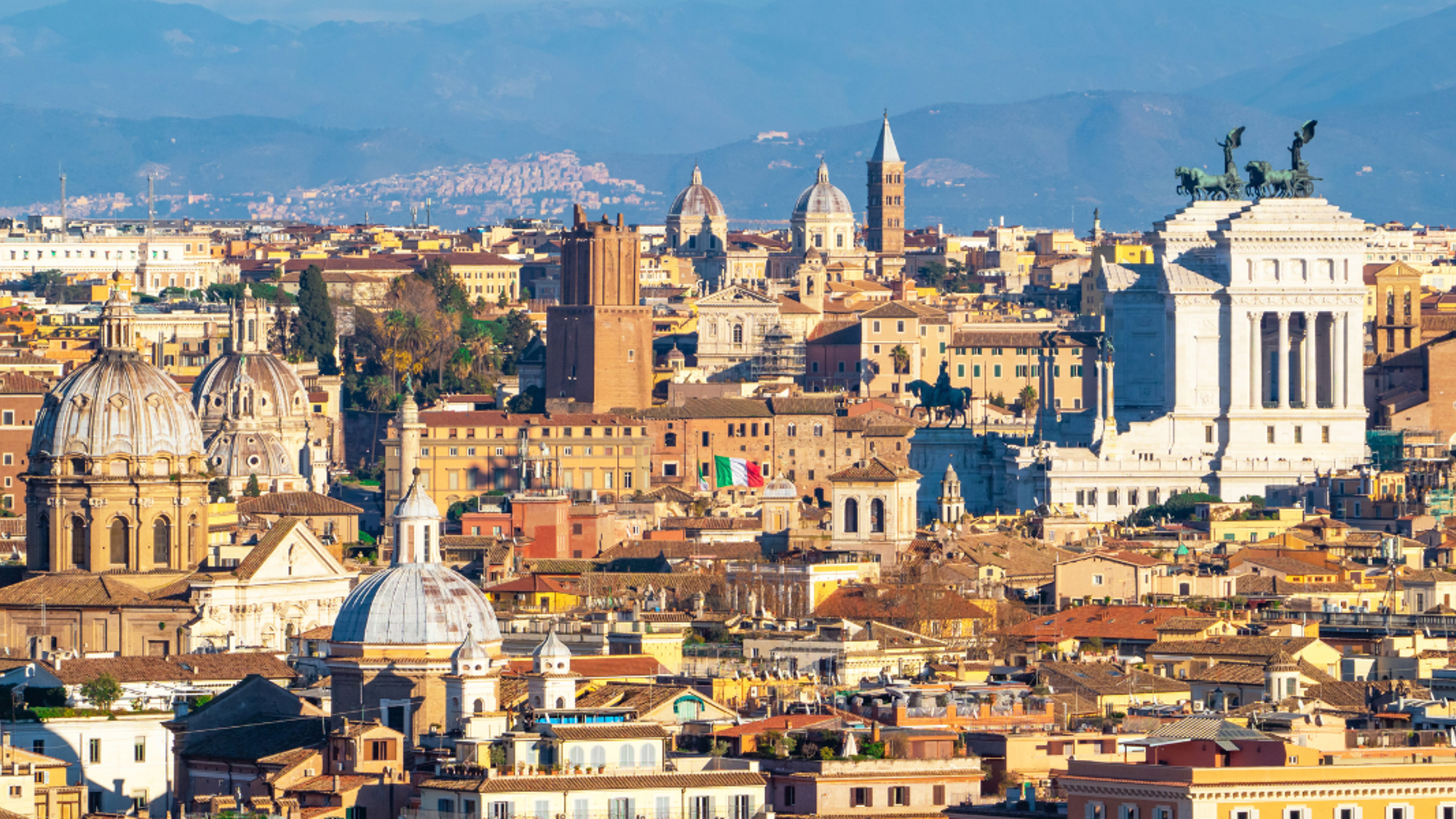 La vue imprenable sur Rome depuis la terrasse du Janicule - jour 2