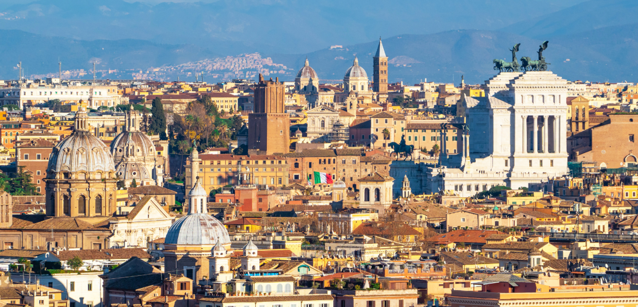 La vue imprenable sur Rome depuis la terrasse du Janicule - jour 2