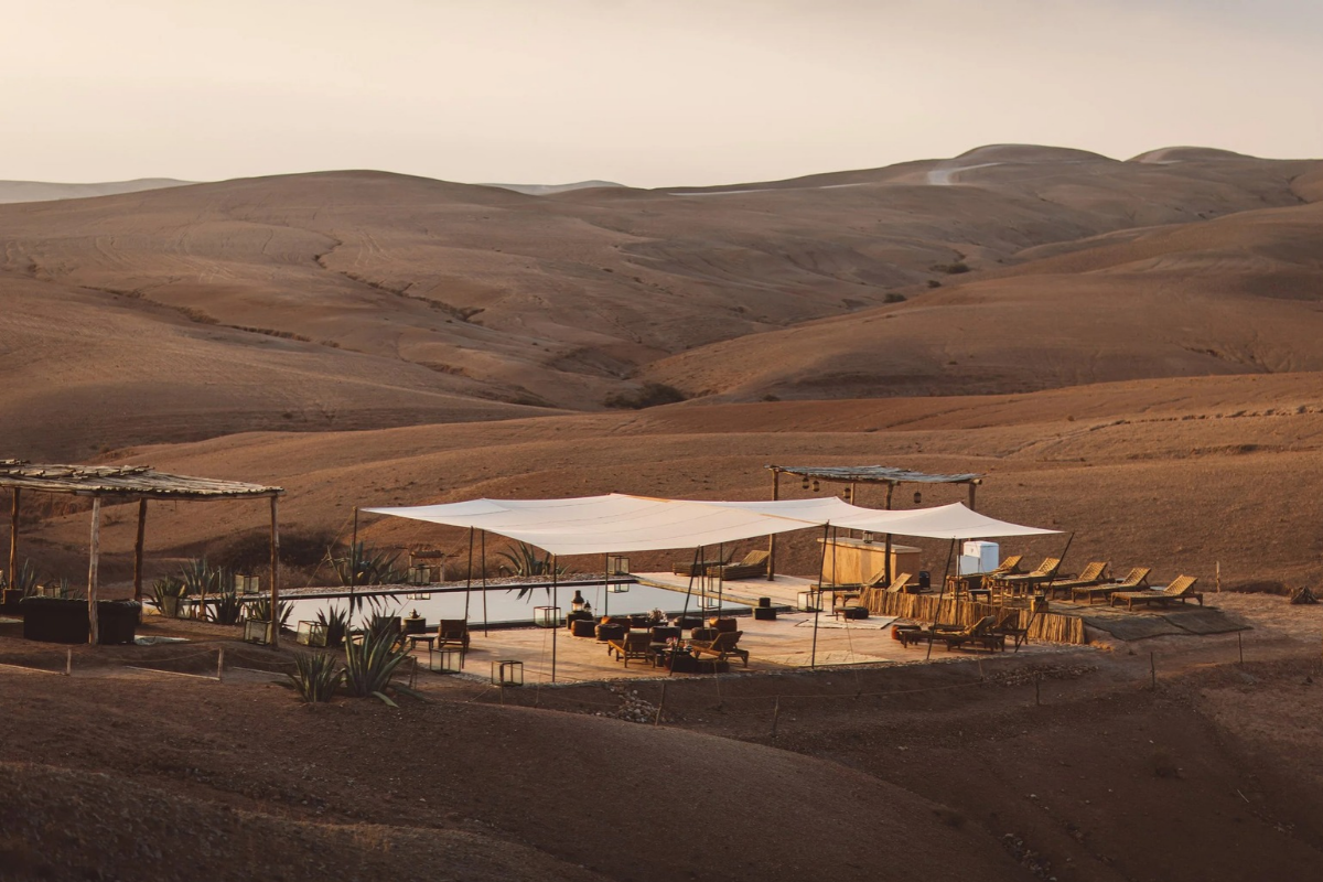 Scarabeo camp, Maroc (photo générée par l'intelligence artificielle)