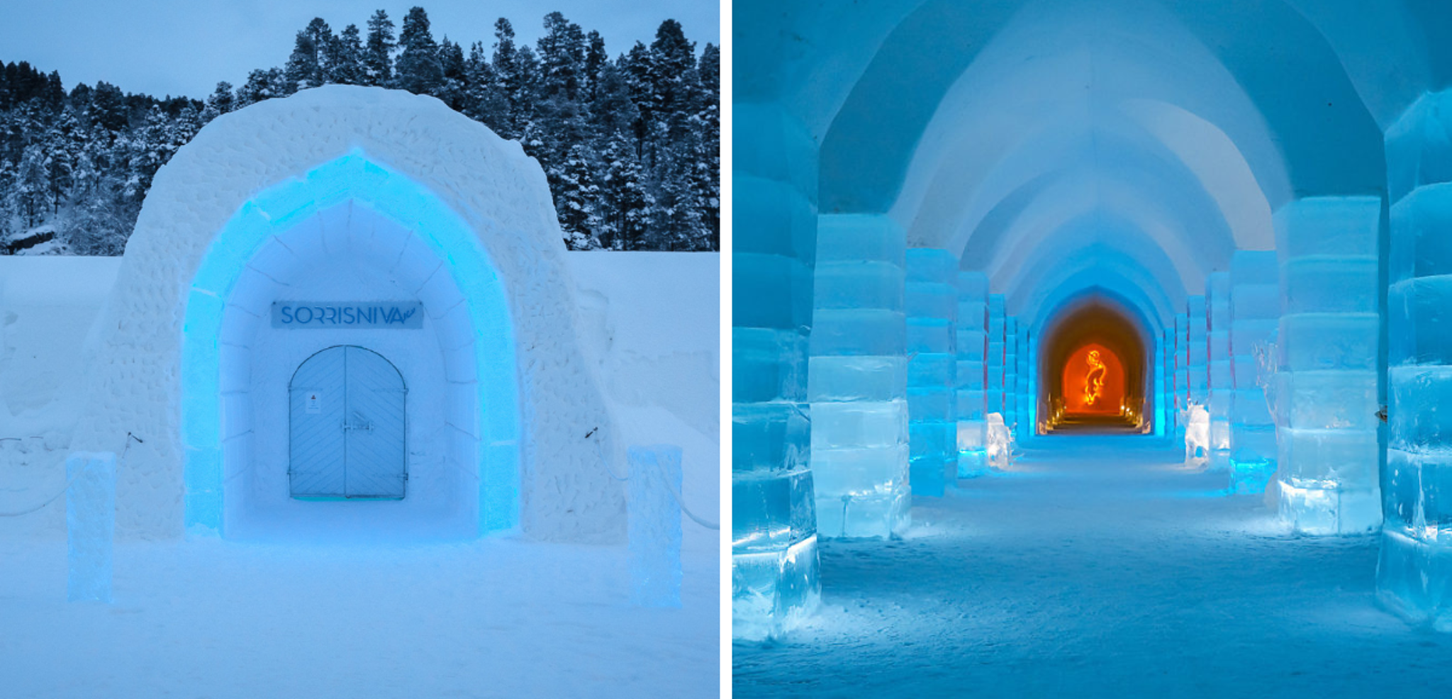 Visite d'un hôtel de neige (photo non contractuelle, l'hôtel est reconstruit chaque année)