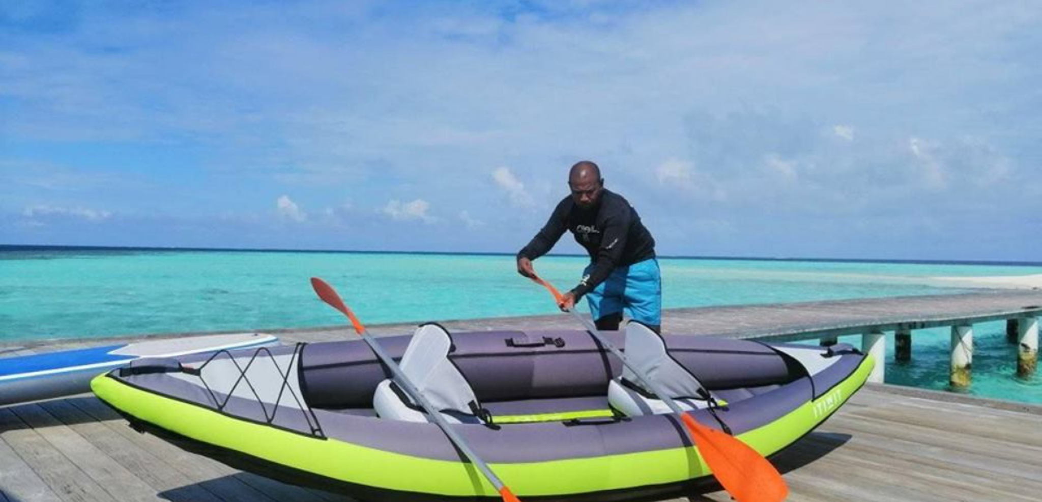 Kayak et paddle à votre disposition pour varier les plaisirs