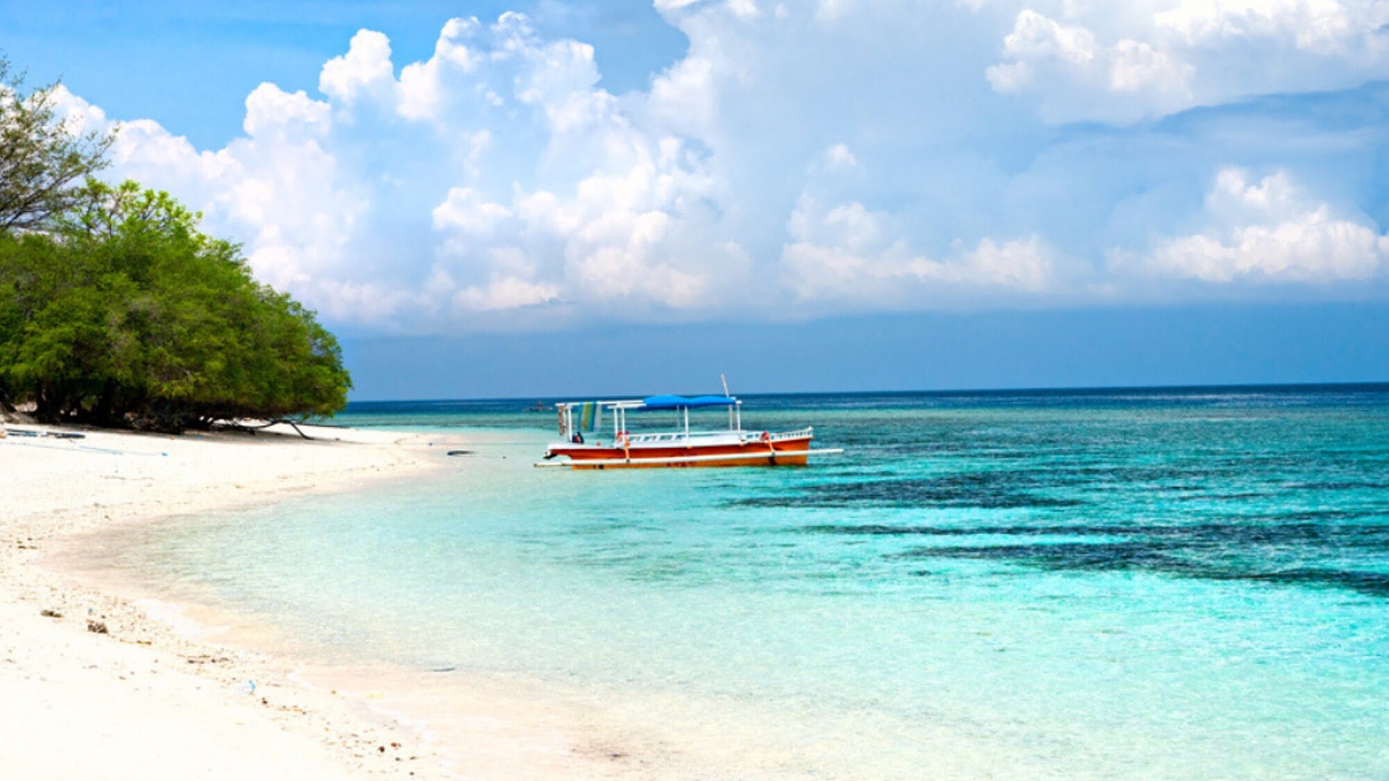 Les plages de sable fin de Gili Trawangan