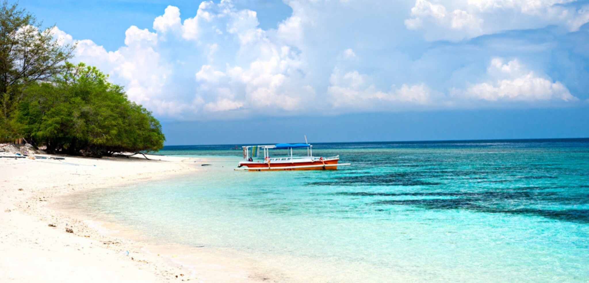 Les plages de sable fin de Gili Trawangan