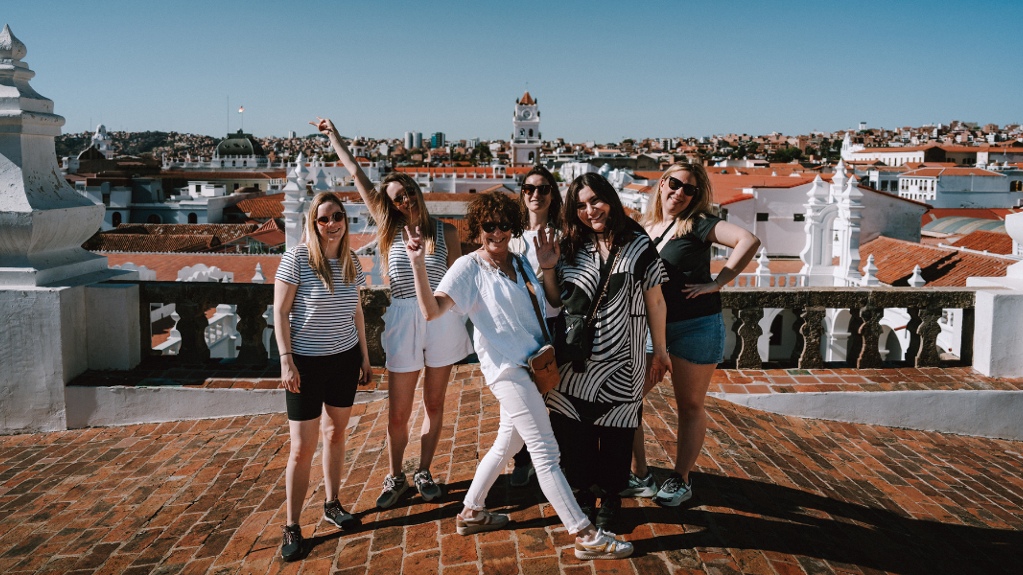 Première étape : la ville de Sucre, en Bolivie