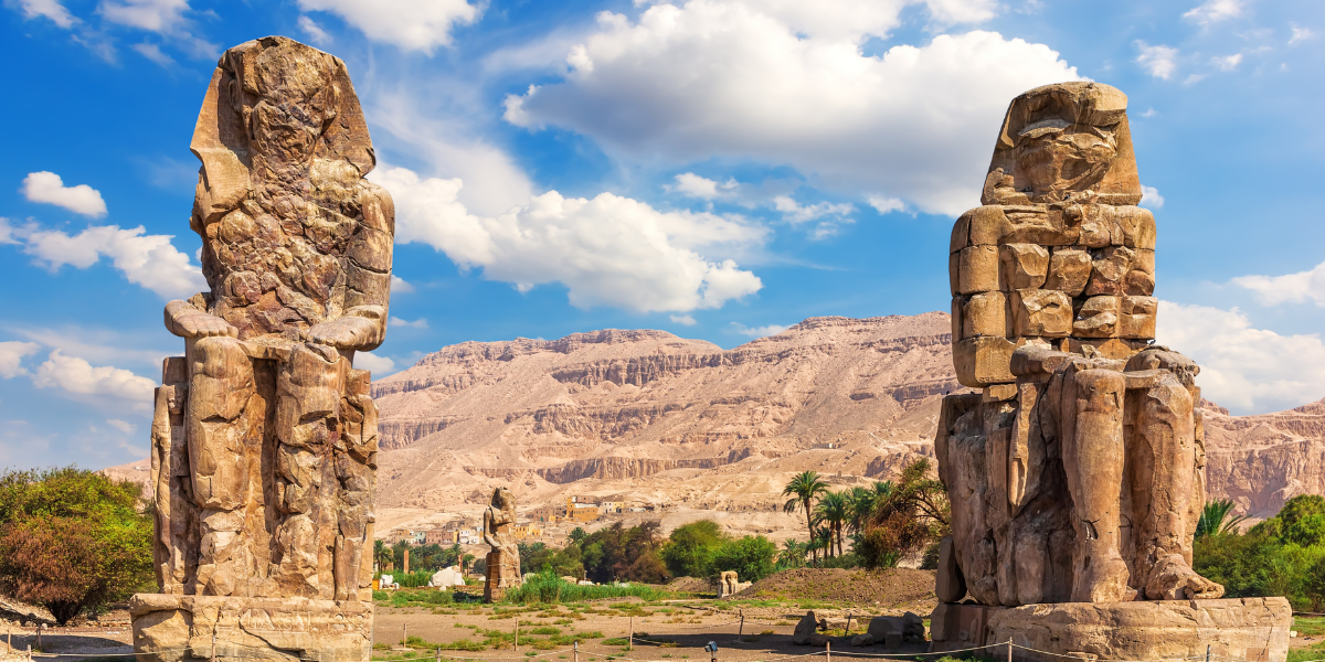 Un arrêt photo aux Colosses de Memnon - jour 3 