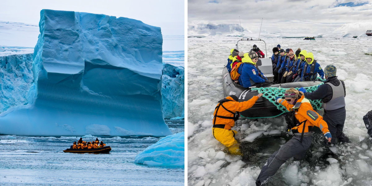  A bord de bateaux d'expédition...