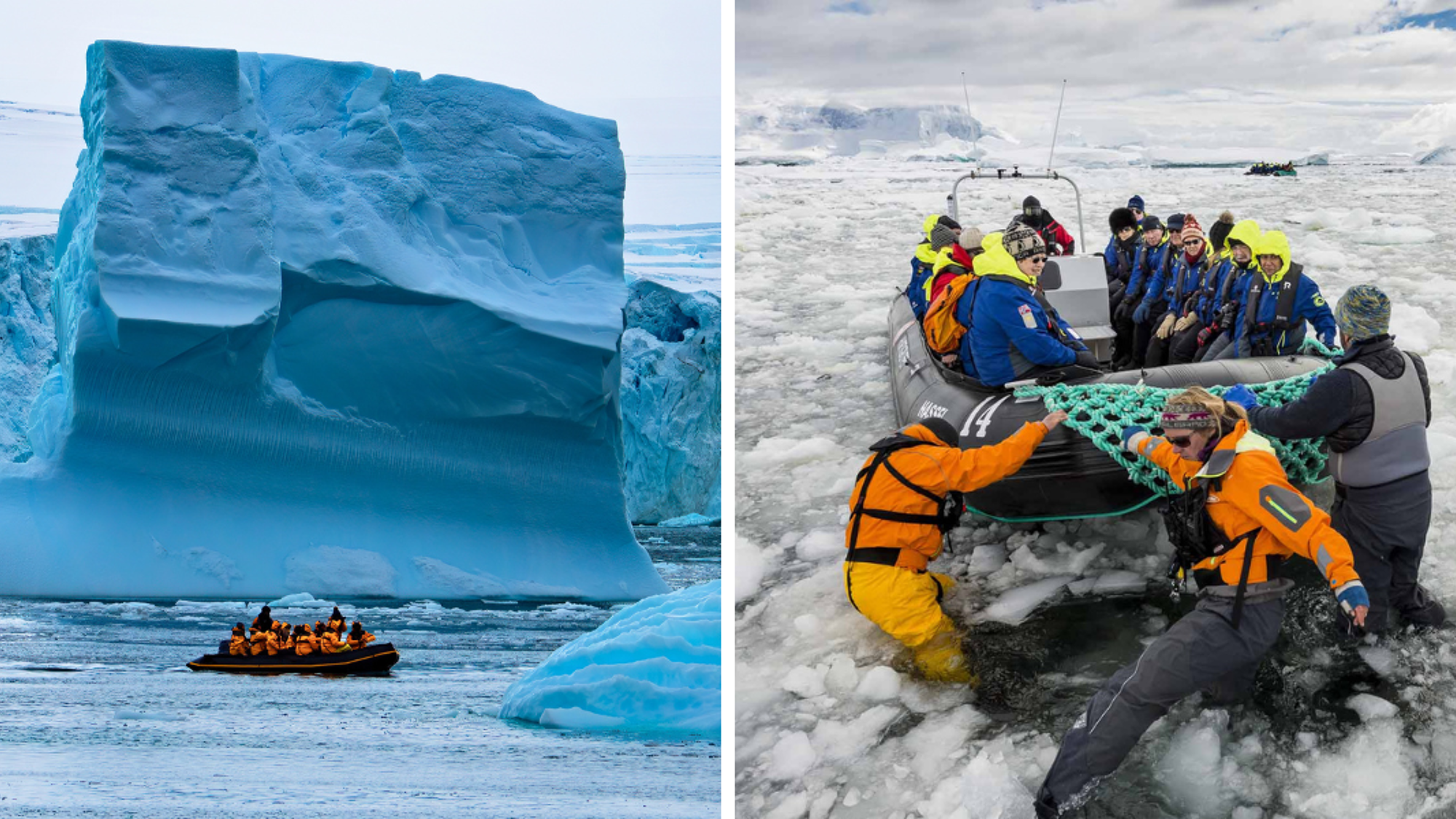 A bord de bateaux d'expédition...