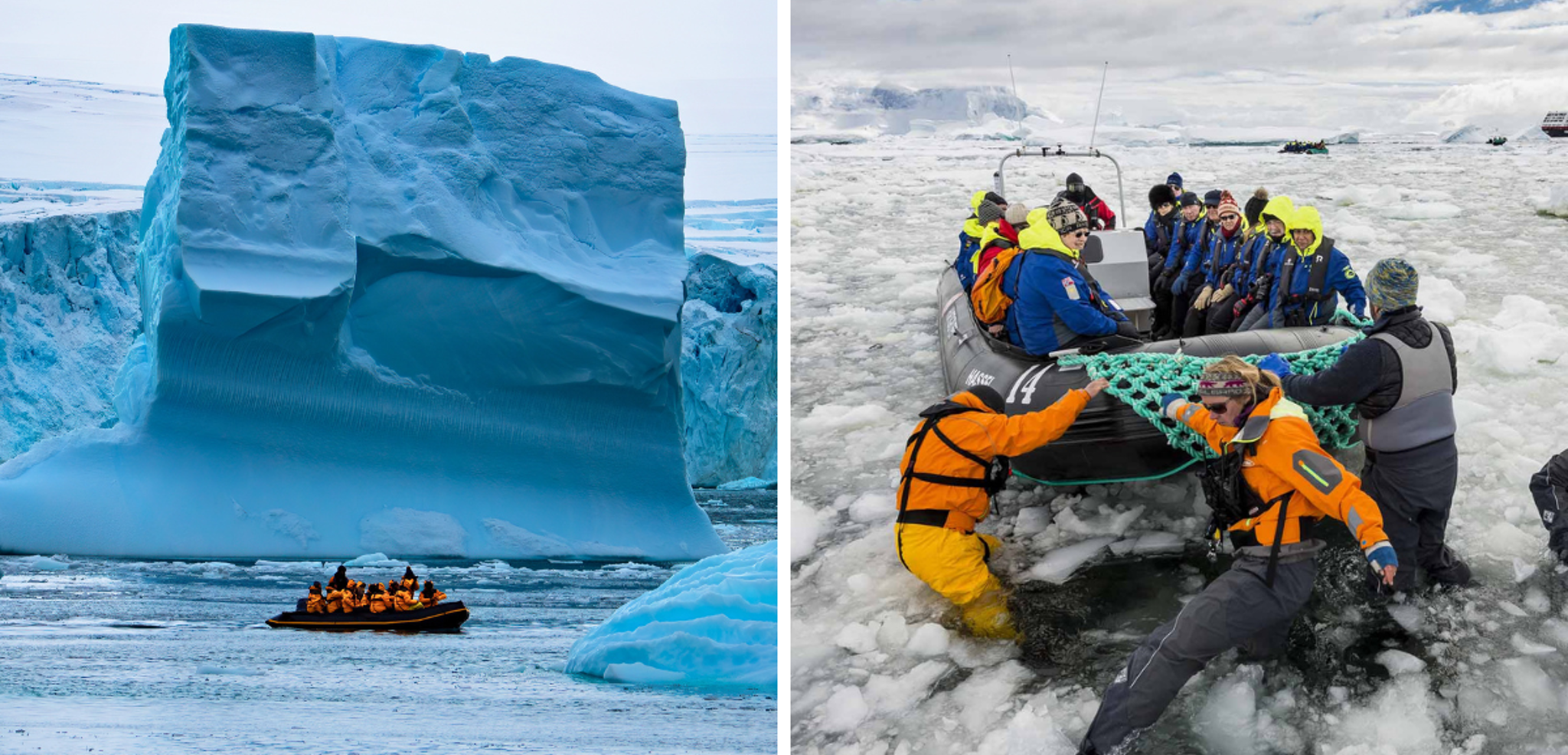 A bord de bateaux d'expédition...