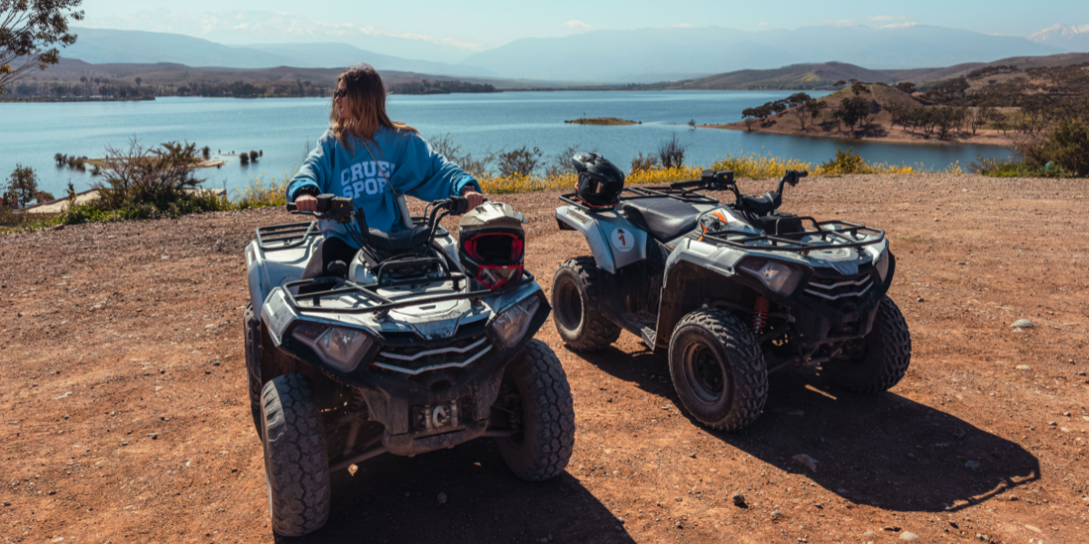 Quad dans le désert d'Agafay