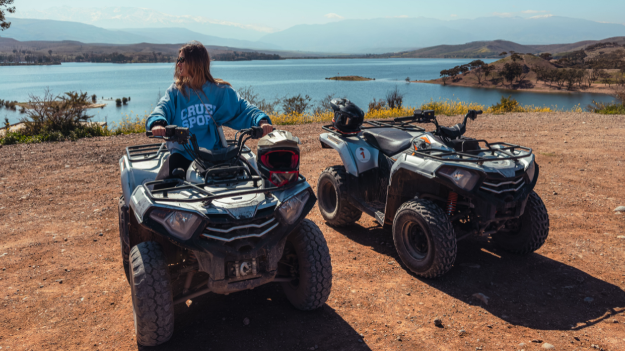 Quad dans le désert d'Agafay