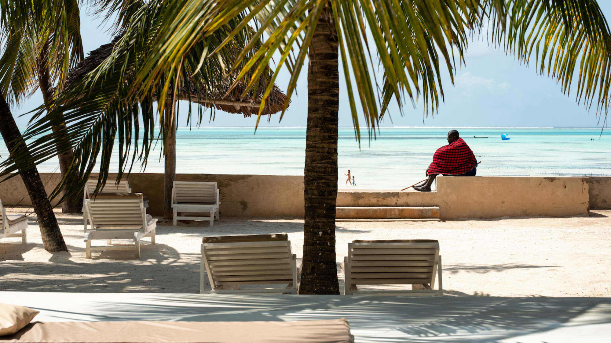 La plage du Coco Beach Hotel, Jambiani - Zanzibar, jour 7
