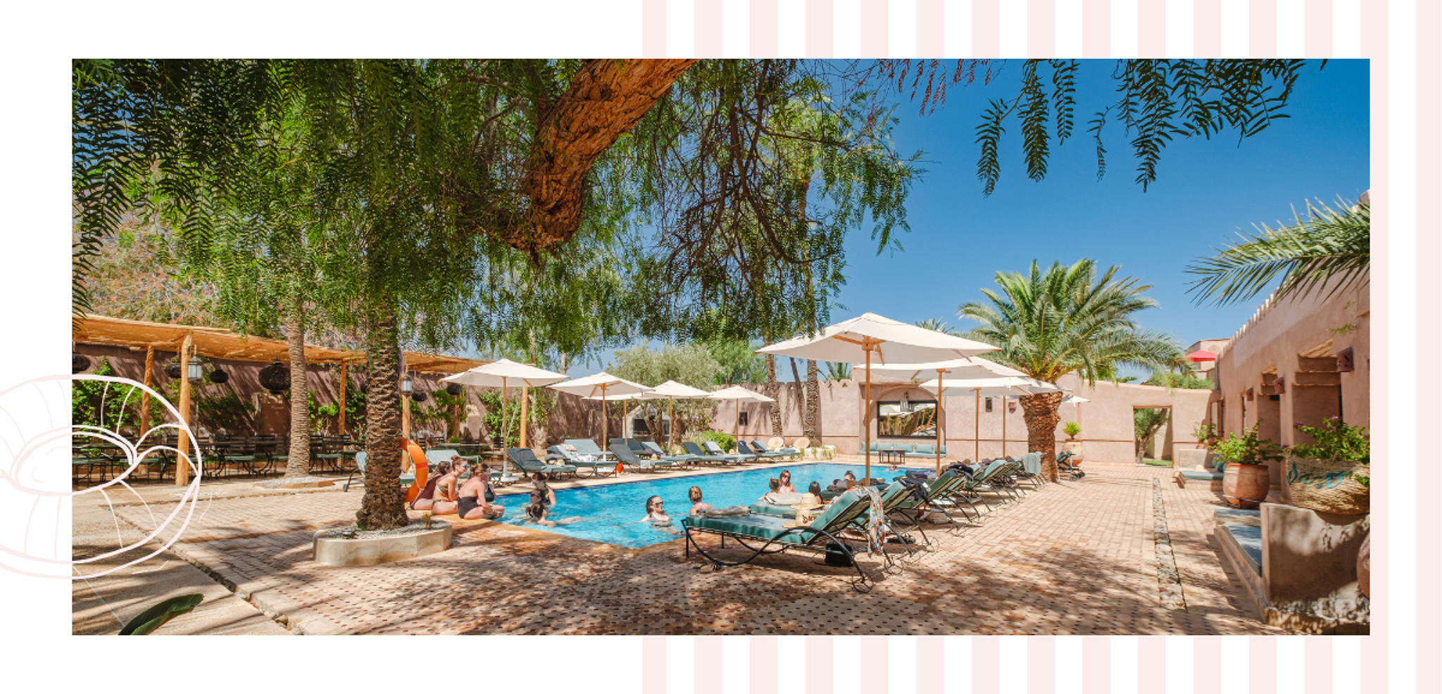 Une piscine extérieure chauffée pour vous détendre