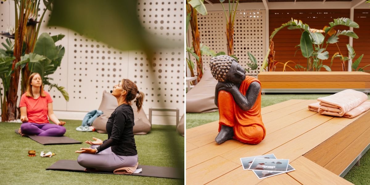 Séance yoga, Malgrat de Mar ©Olivia Leung