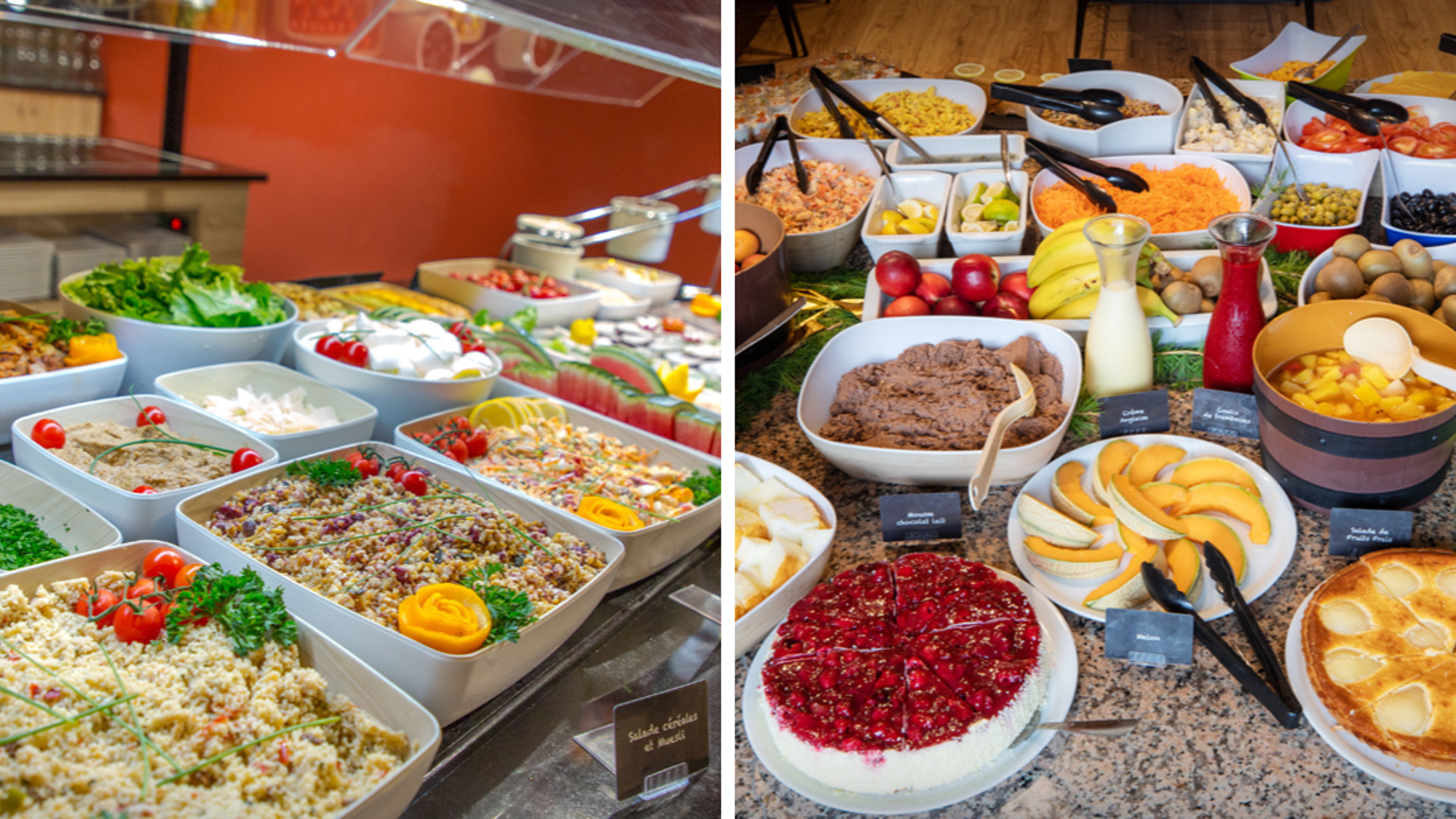 Régalez vous aux buffets salés et sucrés !