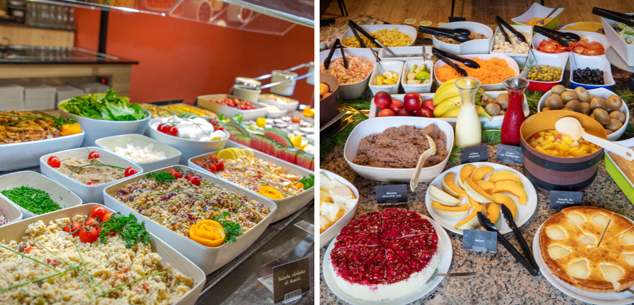 Régalez vous aux buffets salés et sucrés !