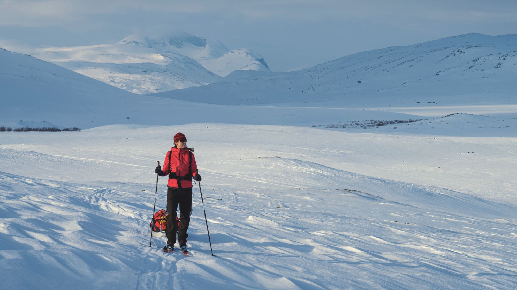 Activité ski de fond et pulka, Svalbard, Norvège