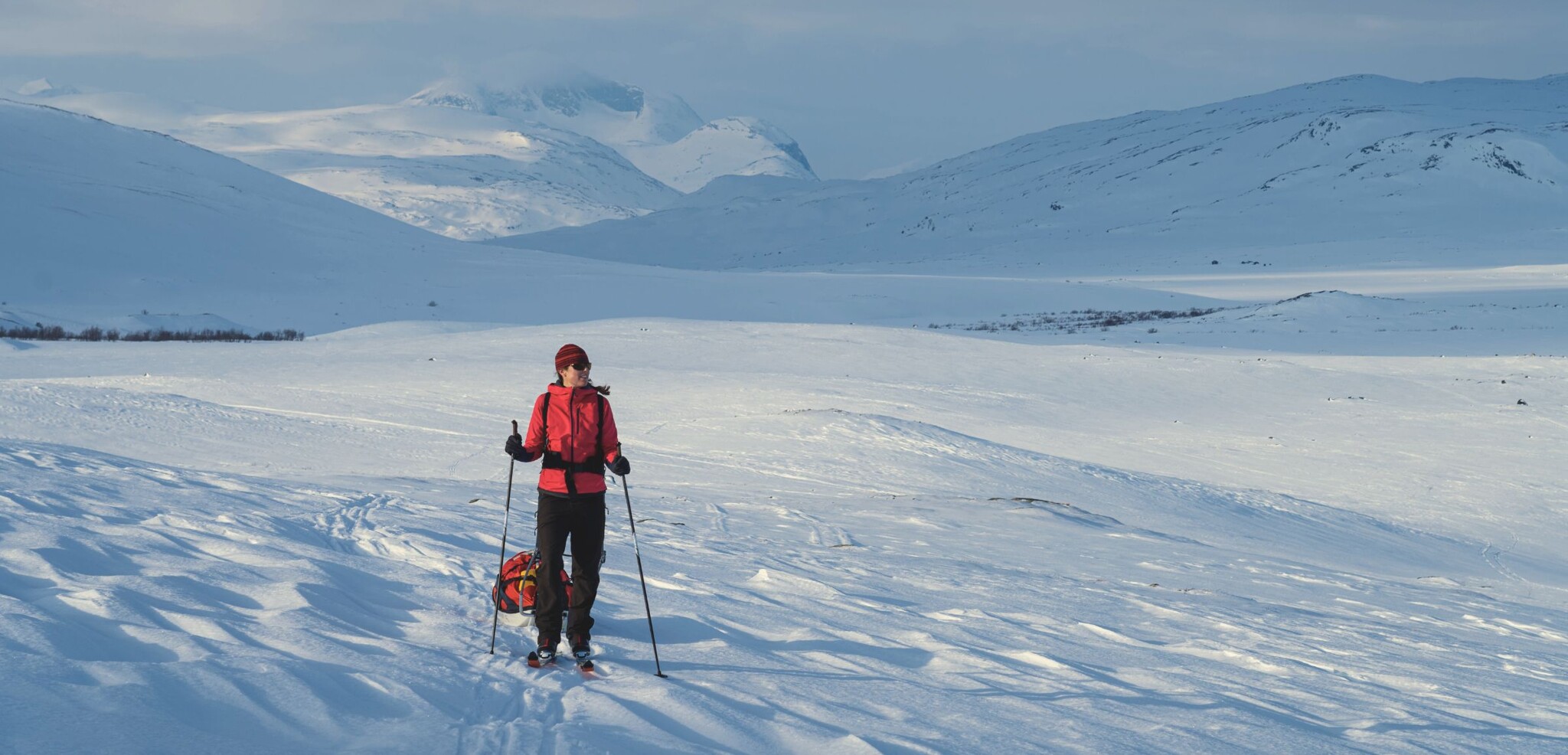 Activité ski de fond et pulka, Svalbard, Norvège