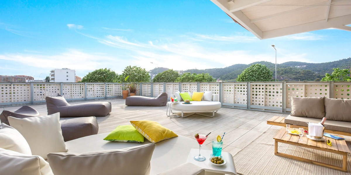 La vue depuis le roof top de votre hôtel