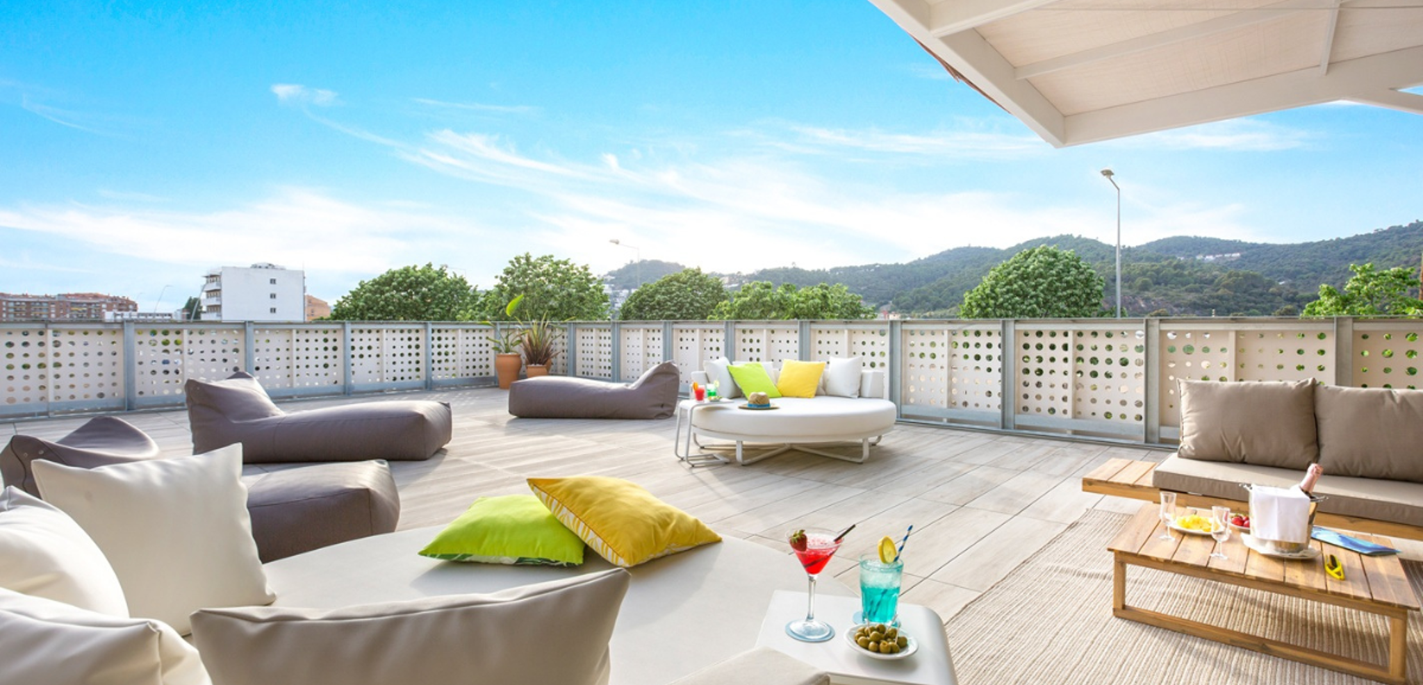 La vue depuis le roof top de votre hôtel