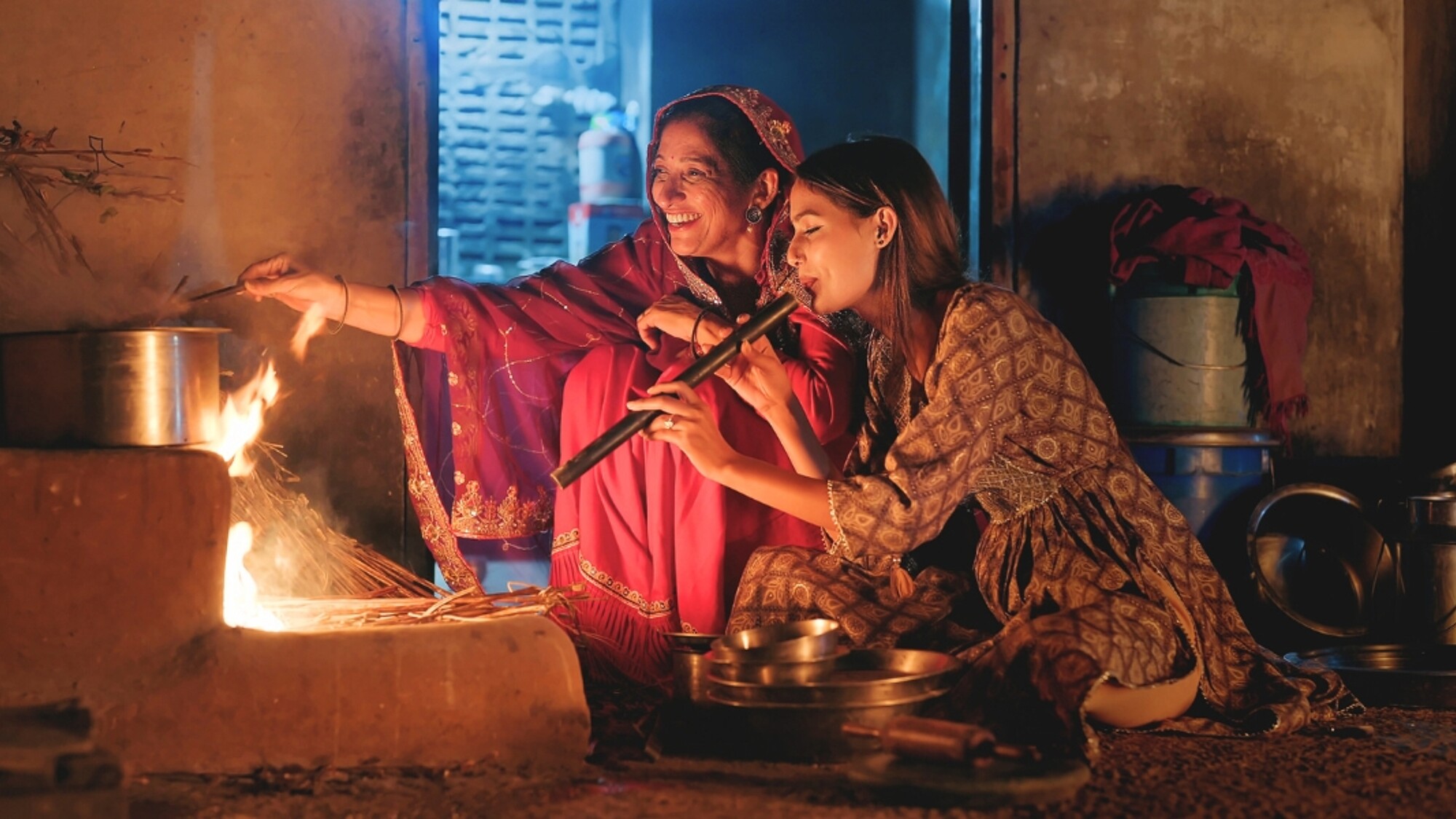 Cuisine indienne chez l'habitant, Inde (photo non contractuelle)