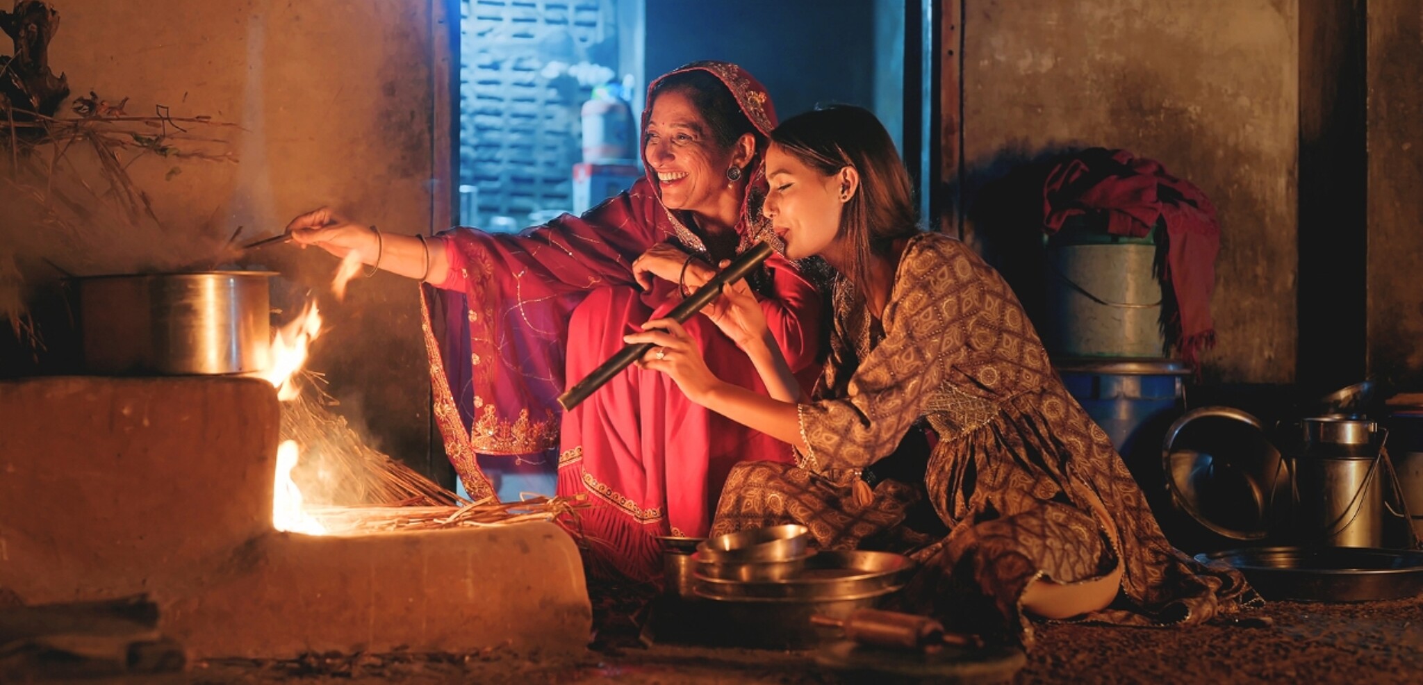 Cuisine indienne chez l'habitant, Inde (photo non contractuelle)