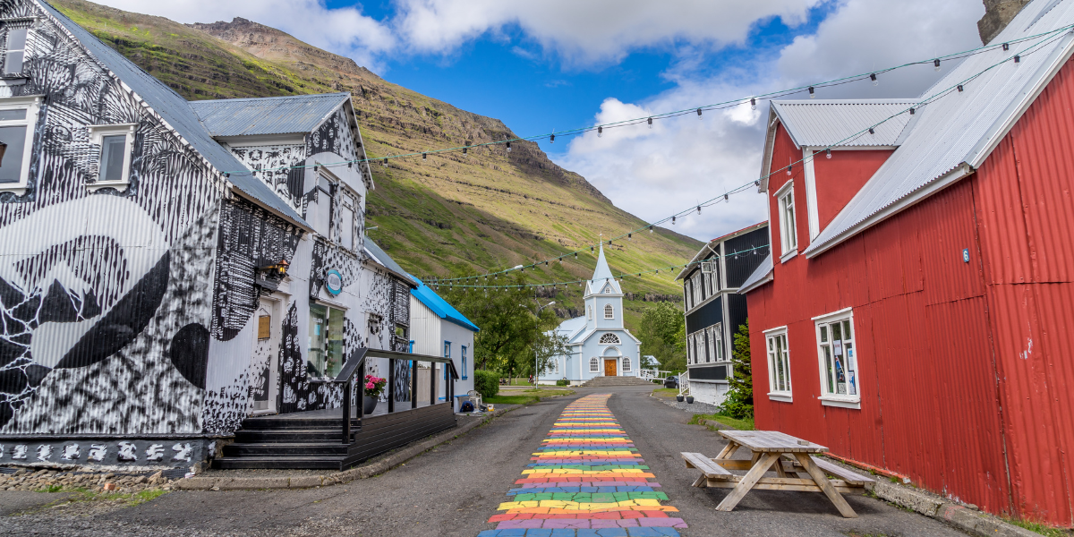 Village de Seyðisfjörður, Islande 