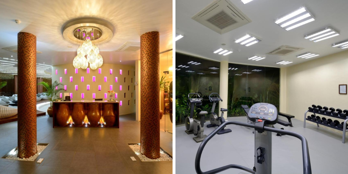 Avec spa et salle de sport 