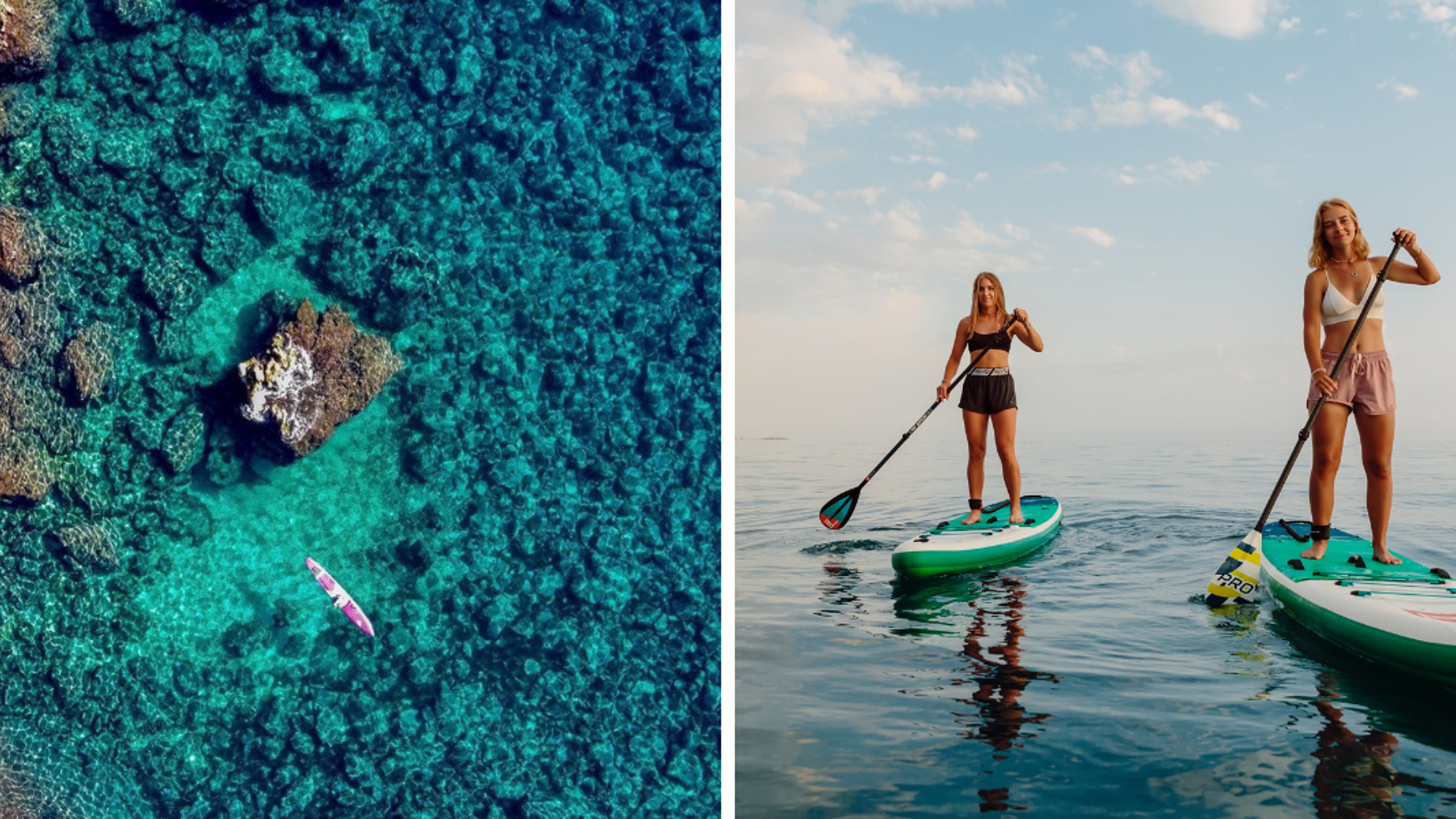 Avec session paddle et snorkeling