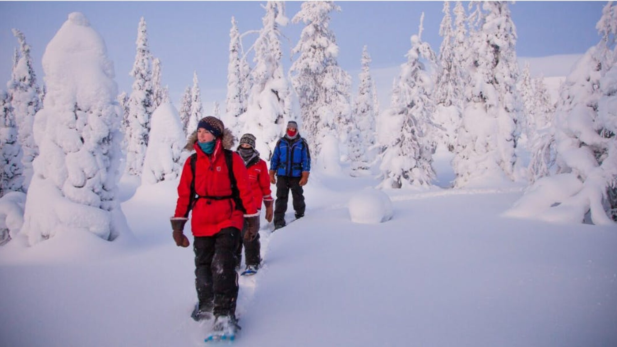 En raquettes dans le paradis blanc