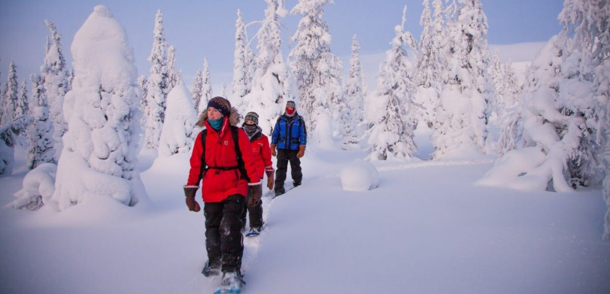 En raquettes dans le paradis blanc