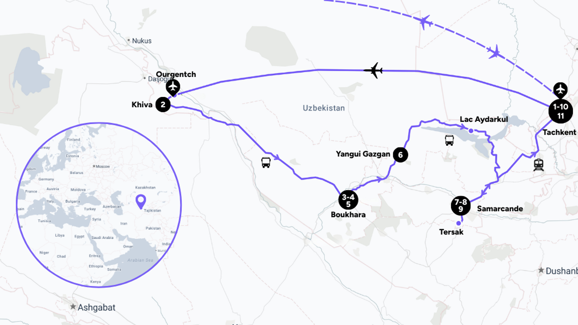 Votre itinéraire sur la route de la soie en Ouzbékistan