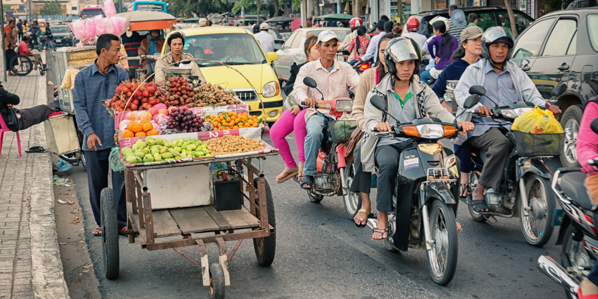 Dans la ville trépidante de Phnom Penh