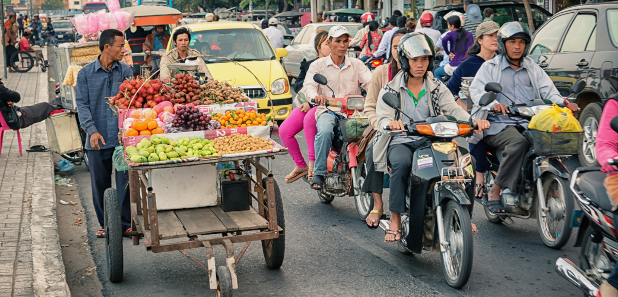 Dans la ville trépidante de Phnom Penh