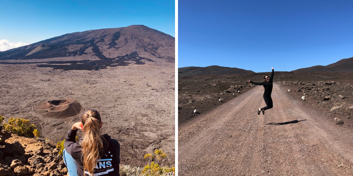 Point de vue sur le Piton de la Fournaise 