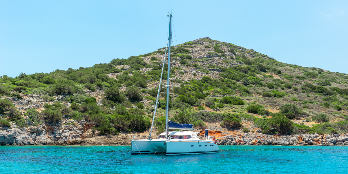 Journée en catamaran dans les eaux turquoises de la Crète !
